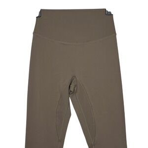 Three Nails High Rise Leggings Brown Womens Small Athletic Yoga Pants